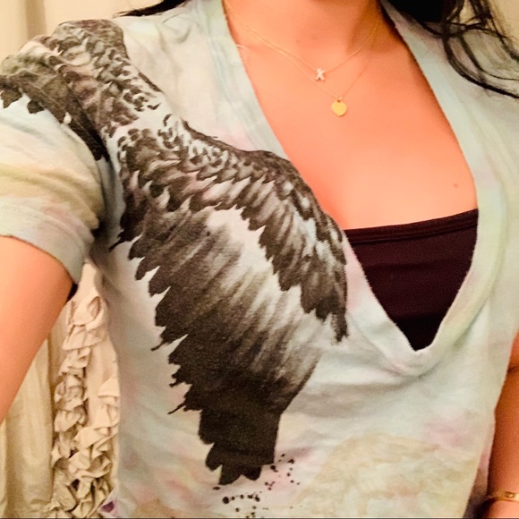💘 UO Truly Madly Deeply Tie Dye Wing Crop shirt - Picture 3 of 7